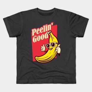 Banana Pun - Peeling good Kids T-Shirt